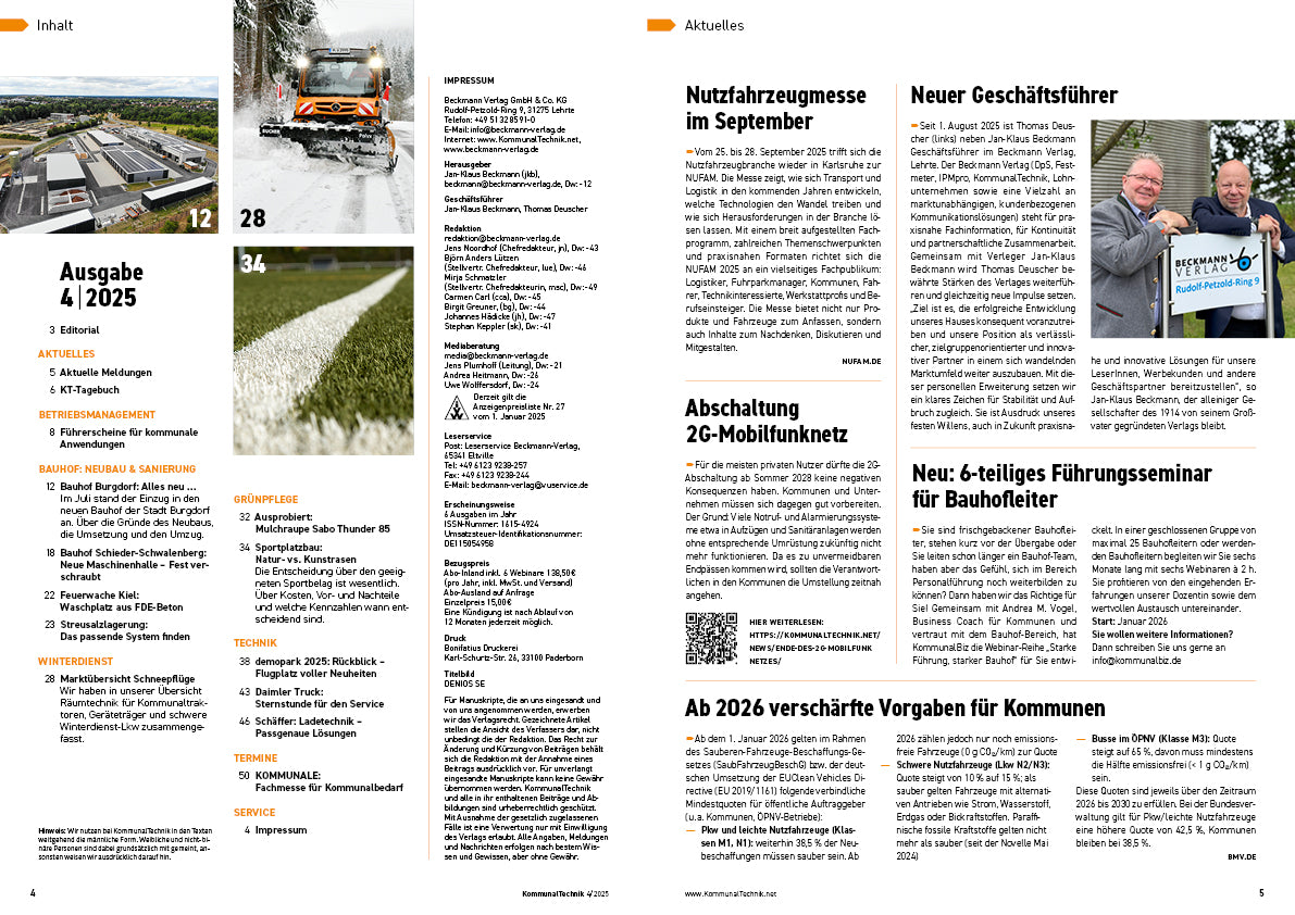KOMMUNALTECHNIK AUSGABE 04/2025