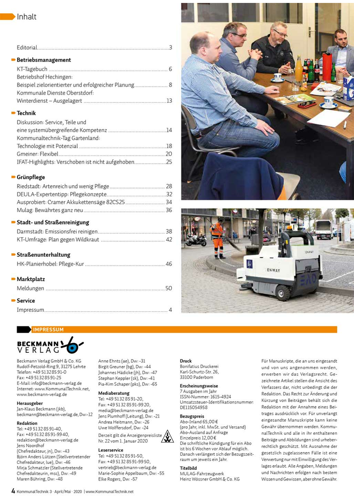 KOMMUNALTECHNIK, 3. DIGITALE AUSGABE 2020