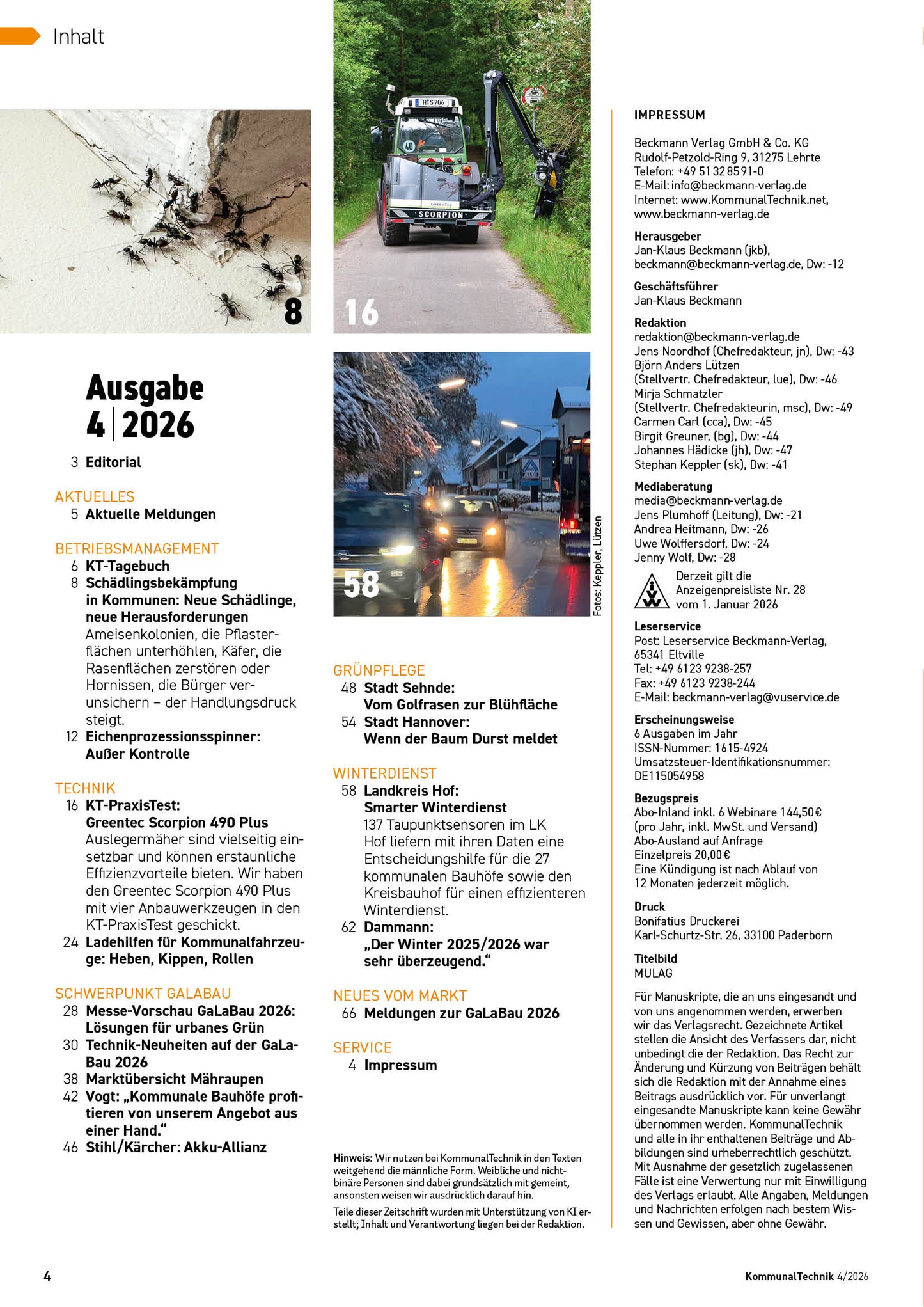 KOMMUNALTECHNIK AUSGABE 04/2026