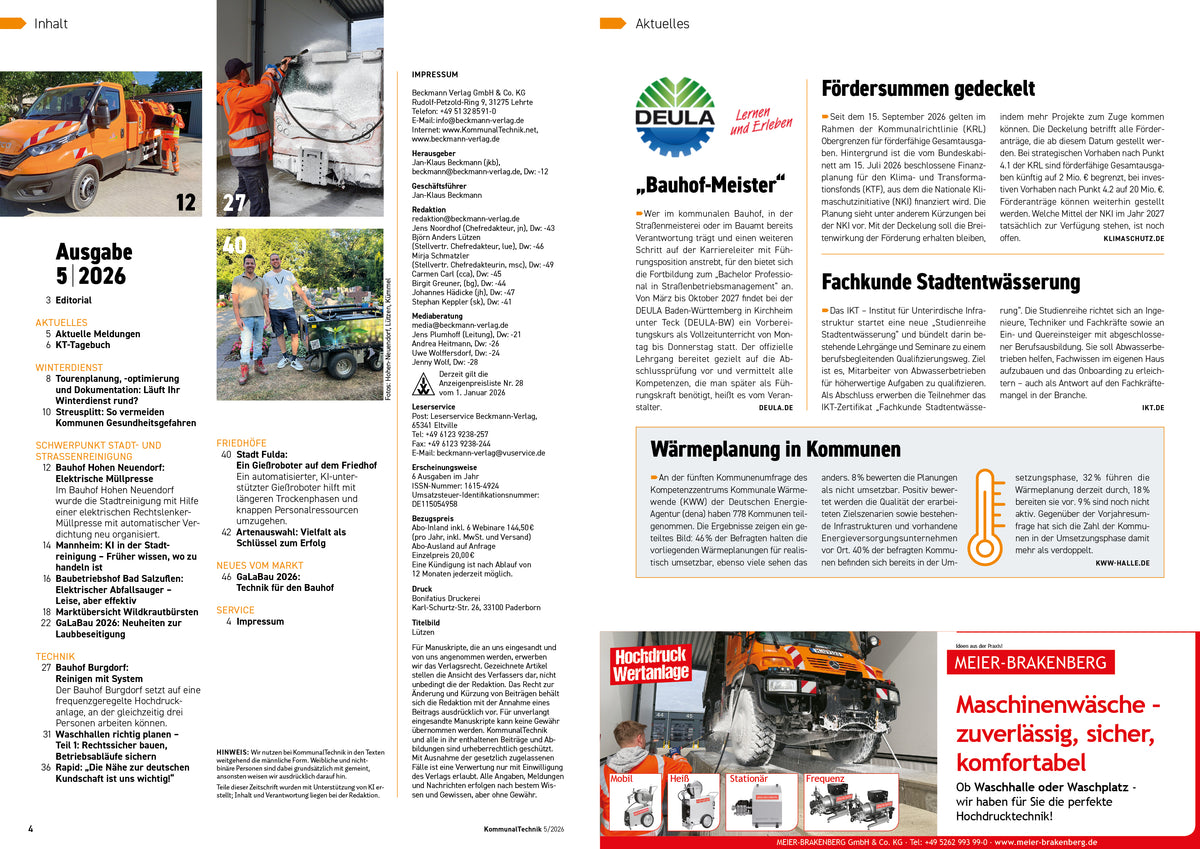 KOMMUNALTECHNIK AUSGABE 05/2026